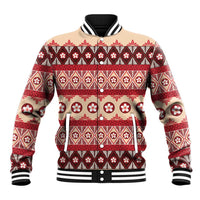 Tonga Language Week Baseball Jacket Lea Faka-Tonga Everyday LT05 Unisex Beige - Polynesian Pride