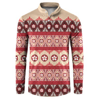 Tonga Language Week Button Sweatshirt Lea Faka-Tonga Everyday LT05 Beige - Polynesian Pride