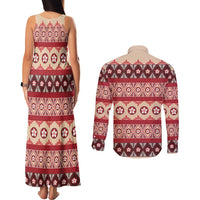 Tonga Language Week Couples Matching Tank Maxi Dress and Long Sleeve Button Shirt Lea Faka-Tonga Everyday LT05 - Polynesian Pride
