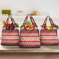 Tonga Language Week Grocery Bag Lea Faka-Tonga Everyday LT05 3-pack One Size Beige - Polynesian Pride