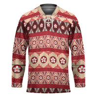 Tonga Language Week Hockey Jersey Lea Faka-Tonga Everyday LT05 Unisex Beige - Polynesian Pride