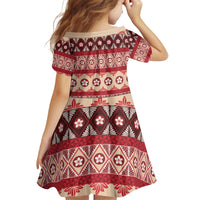 Tonga Language Week Kid Short Sleeve Dress Lea Faka-Tonga Everyday - Polynesian Pride