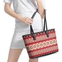 Tonga Language Week Leather Tote Bag Lea Faka-Tonga Everyday LT05 - Polynesian Pride