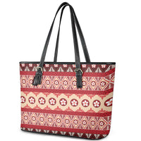 Tonga Language Week Leather Tote Bag Lea Faka-Tonga Everyday LT05 - Polynesian Pride