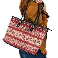 Tonga Language Week Leather Tote Bag Lea Faka-Tonga Everyday LT05 - Polynesian Pride
