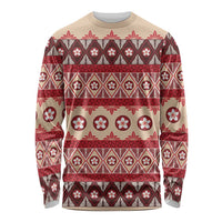 Tonga Language Week Long Sleeve Shirt Lea Faka-Tonga Everyday LT05 Unisex Beige - Polynesian Pride