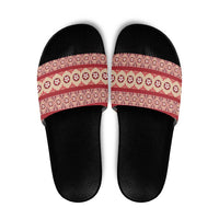 Tonga Language Week Slide Sandals Lea Faka-Tonga Everyday LT05 Beige - Polynesian Pride