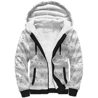 Samoa White Sunday Sherpa Hoodie Samoan Tapa White Hibiscus LT05 Unisex White - Polynesian Pride