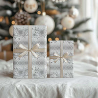 Samoa White Sunday Wrapping Paper Samoan Tapa White Hibiscus - Polynesian Pride