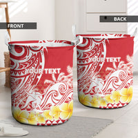 Personalised Tahiti Surfing Laundry Basket Polynesian Style