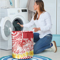 Personalised Tahiti Surfing Laundry Basket Polynesian Style