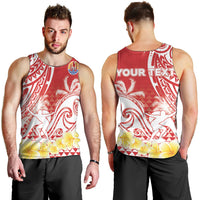 Personalised Tahiti Surfing Men Tank Top Polynesian Style LT05 - Polynesian Pride