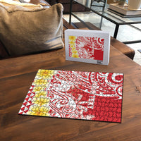 Personalised Tahiti Surfing Puzzle Polynesian Style