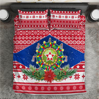 Philippines Christmas Bedding Set Filipino Parol Maligayang Pasko LT05 Red - Polynesian Pride