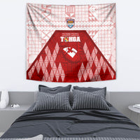 Tonga Rugby Tapestry 2023 Pacific Championships Kupesi Ngatu Mate Maa LT05 - Polynesian Pride