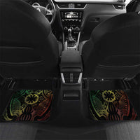Vanuatu Fishing Car Mats It's Time To Fish LT05 Set 2pcs - Back Black - Polynesian Pride
