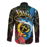 Vanuatu Fishing Long Sleeve Button Shirt It's Time To Fish
