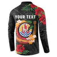 Personalised French Polynesia Outrigger Canoe Race Button Sweatshirt Tropical Vibe LT05 - Polynesian Pride