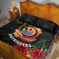 French Polynesia Outrigger Canoe Race Quilt Bed Set Tropical Vibe LT05 - Polynesian Pride
