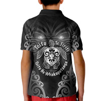 Aotearoa Toitu Te Tiriti Kid Polo Shirt Ka Mua Ka Muri LT05 - Polynesian Pride