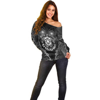 Aotearoa Toitu Te Tiriti Off Shoulder Sweater Ka Mua Ka Muri LT05 - Polynesian Pride