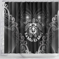Aotearoa Toitu Te Tiriti Shower Curtain Ka Mua Ka Muri LT05 - Polynesian Pride
