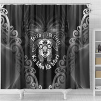 Aotearoa Toitu Te Tiriti Shower Curtain Ka Mua Ka Muri LT05 - Polynesian Pride
