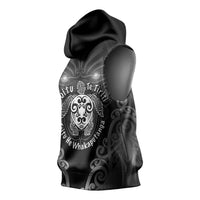 Aotearoa Toitu Te Tiriti Sleeveless Hoodie Ka Mua Ka Muri LT05 - Polynesian Pride