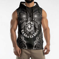 Aotearoa Toitu Te Tiriti Sleeveless Hoodie Ka Mua Ka Muri LT05 - Polynesian Pride