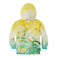 Personalised Cook Islands Kia Orana Kid Hoodie Polynesian Turtle With Circle Stars LT05 - Polynesian Pride