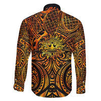 New Zealand Tamanuitera The Sun Family Matching Off Shoulder Maxi Dress and Hawaiian Shirt Maori Pattern