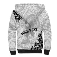 Personalised Polynesia Brain Cancer Sherpa Hoodie No One Fights Alone LT05 - Polynesian Pride