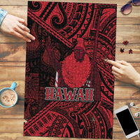Hawaii King Kamehameha Puzzle With Hawaiian Ipu Motifs Red Version LT05 Red - Polynesian Pride