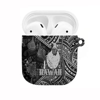 Hawaii King Kamehameha AirPods Case With Hawaiian Ipu Motifs Black Version LT05 Black - Polynesian Pride