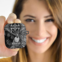 Hawaii King Kamehameha AirPods Case With Hawaiian Ipu Motifs Black Version LT05 - Polynesian Pride