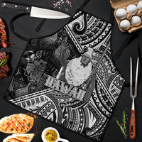 Hawaii King Kamehameha Apron With Hawaiian Ipu Motifs Black Version LT05 Black - Polynesian Pride