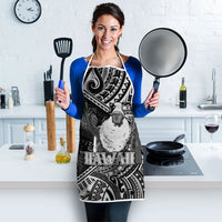 Hawaii King Kamehameha Apron With Hawaiian Ipu Motifs Black Version LT05 - Polynesian Pride
