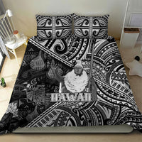 Hawaii King Kamehameha Bedding Set With Hawaiian Ipu Motifs Black Version LT05 - Polynesian Pride
