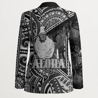 Hawaii King Kamehameha Blazer With Hawaiian Ipu Motifs Black Version LT05 - Polynesian Pride