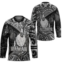 Hawaii King Kamehameha Hockey Jersey With Hawaiian Ipu Motifs Black Version LT05 - Polynesian Pride