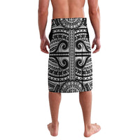 Hawaii King Kamehameha Lavalava With Hawaiian Ipu Motifs Black Version LT05 - Polynesian Pride