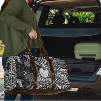 Hawaii King Kamehameha Travel Bag With Hawaiian Ipu Motifs Black Version LT05 - Polynesian Pride