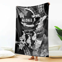 Hawaii Beautiful Hula Dancers Blanket With Ipu Keke And Pahu Drum LT05 - Polynesian Pride