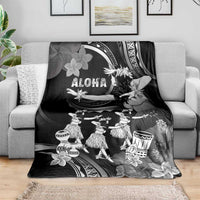 Hawaii Beautiful Hula Dancers Blanket With Ipu Keke And Pahu Drum LT05 - Polynesian Pride