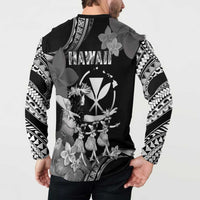 Hawaii Beautiful Hula Dancers Button Sweatshirt With Ipu Keke And Pahu Drum LT05 - Polynesian Pride