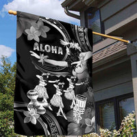 Hawaii Beautiful Hula Dancers Garden Flag With Ipu Keke And Pahu Drum LT05 - Polynesian Pride