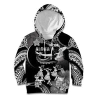 Hawaii Beautiful Hula Dancers Kid Hoodie With Ipu Keke And Pahu Drum