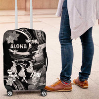 Hawaii Beautiful Hula Dancers Luggage Cover With Ipu Keke And Pahu Drum