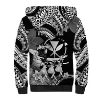 Hawaii Beautiful Hula Dancers Sherpa Hoodie With Ipu Keke And Pahu Drum LT05 - Polynesian Pride