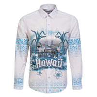Hawaii Sugar Plantation Family Matching Long Sleeve Bodycon Dress and Hawaiian Shirt With Hawaiian Tapa Pattern